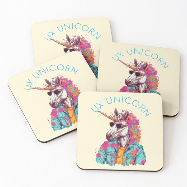 Artikelvorschau, Kopie von Ux Unicorn Designer Version 3 – Ux Ui Design Theme – cremefarbener Hintergrund entworfen und verkauft von CosmicNook1.