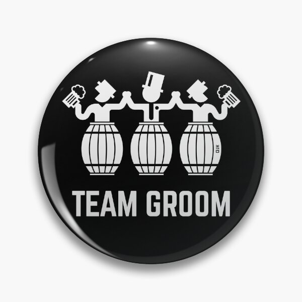 Item preview, Team Groom (Stag Night / Bachelor Party / Beer Barrels / White) designed and sold by MrFaulbaum.