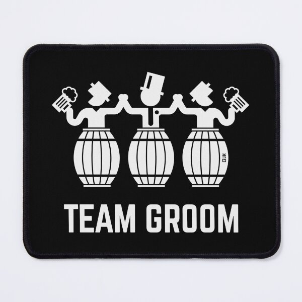 Item preview, Team Groom (Stag Night / Bachelor Party / Beer Barrels / White) designed and sold by MrFaulbaum.