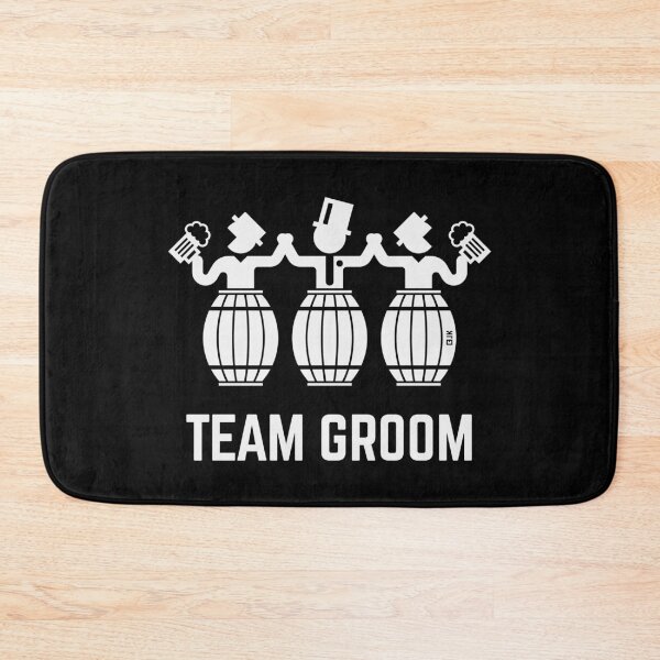 Item preview, Team Groom (Stag Night / Bachelor Party / Beer Barrels / White) designed and sold by MrFaulbaum.