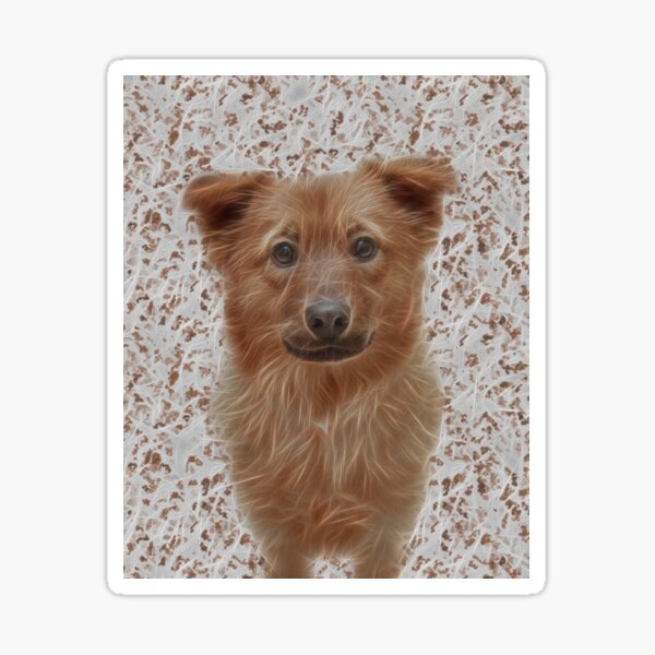 Brown Puppy Sticker