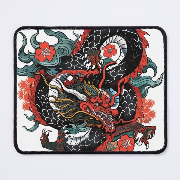 Item preview, Tattoo Style Dragon designed and sold by Lucy Goosy Art.