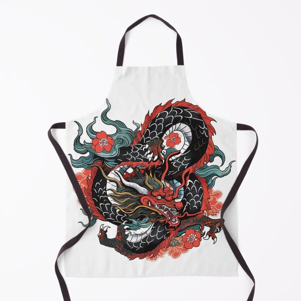 Item preview, Tattoo Style Dragon designed and sold by Lucy Goosy Art.