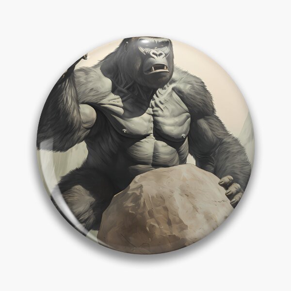 Item preview, Big Gorilla Holding A Rock designed and sold by ShaSmithz.