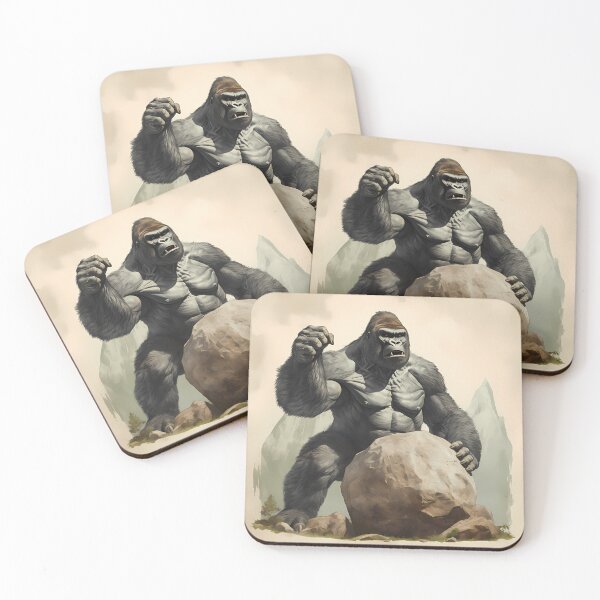 Item preview, Big Gorilla Holding A Rock designed and sold by ShaSmithz.