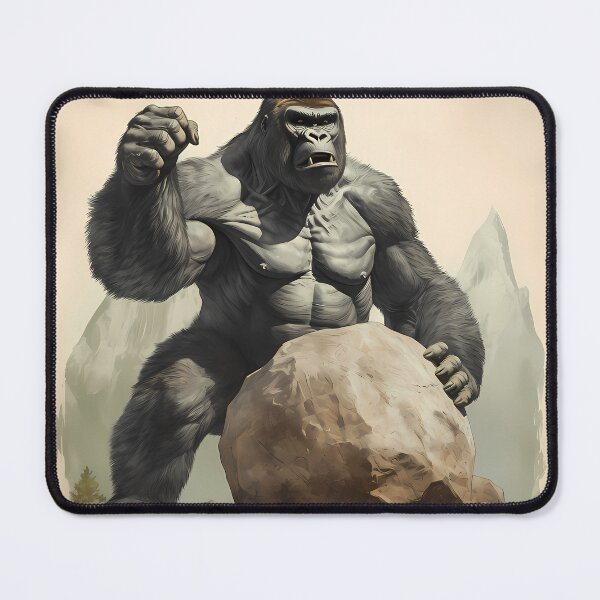 Item preview, Big Gorilla Holding A Rock designed and sold by ShaSmithz.