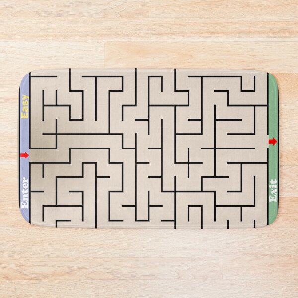 Item preview, easy maze puzzle entertainment for posters and accessories. designed and sold by jayne0524.