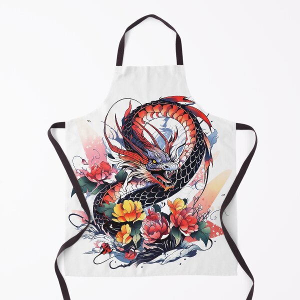 Item preview, Tattoo Style Dragon designed and sold by Lucy Goosy Art.