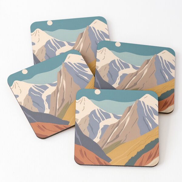 Item preview, Travel poster of Alps mountains  designed and sold by VintageFlow.