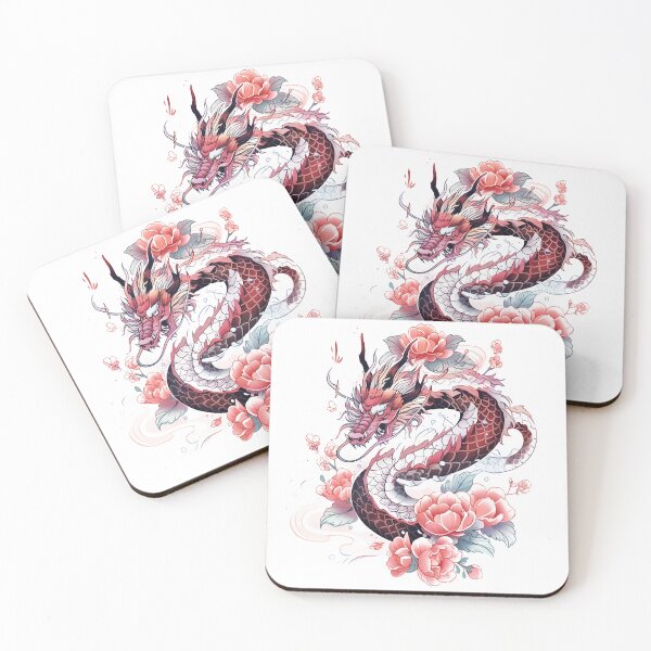 Item preview, Tattoo Style Dragon designed and sold by Lucy Goosy Art.