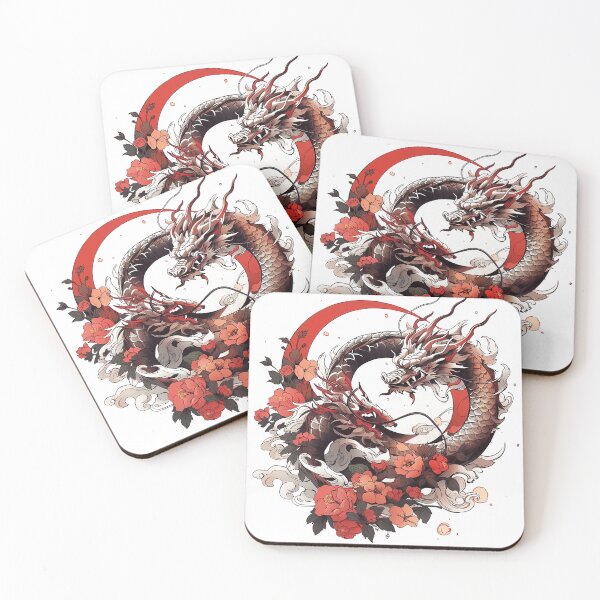 Item preview, Tattoo Style Dragon designed and sold by Lucy Goosy Art.