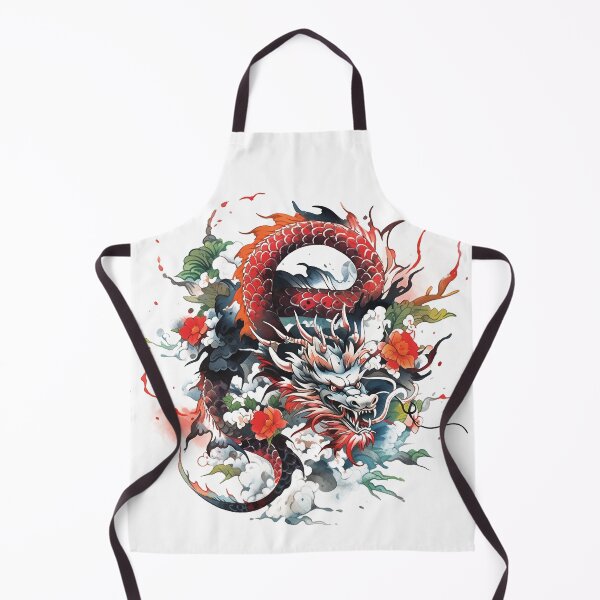 Artikelvorschau, Tattoo Style Dragon entworfen und verkauft von Lucy Goosy Art.