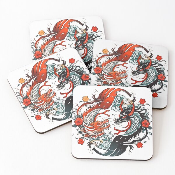 Artikelvorschau, Tattoo Style Dragon entworfen und verkauft von Lucy Goosy Art.