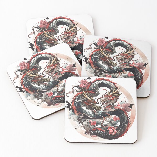 Artikelvorschau, Tattoo Style Dragon entworfen und verkauft von Lucy Goosy Art.