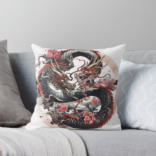 Artikelvorschau, Tattoo Style Dragon entworfen und verkauft von Lucy Goosy Art.