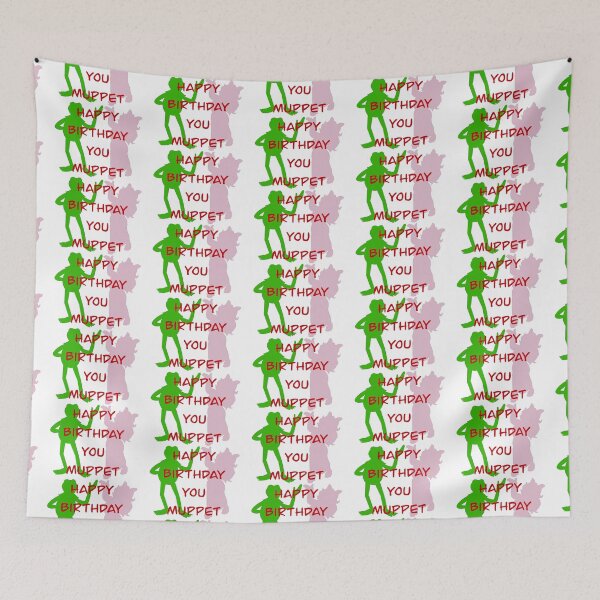 Item preview, Happy Birthday You Muppet - Kermit and Miss Piggy designed and sold by Animals-by-JB.