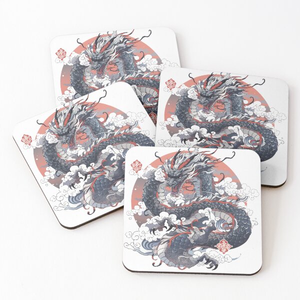 Item preview, Tattoo Style Dragon designed and sold by Lucy Goosy Art.