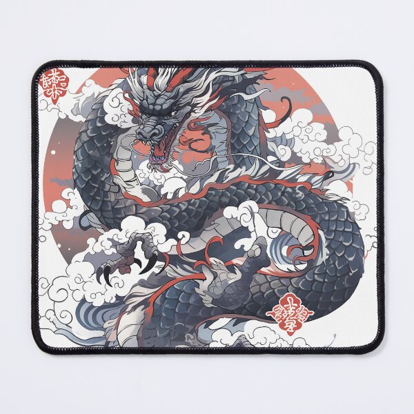 Item preview, Tattoo Style Dragon designed and sold by Lucy Goosy Art.