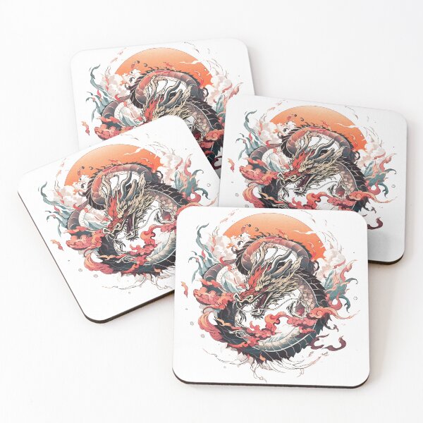 Artikelvorschau, Tattoo Style Dragon entworfen und verkauft von Lucy Goosy Art.