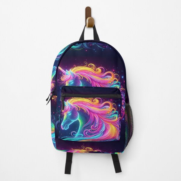 Item preview, Rainbow Glowing neon unicorn Galaxy designed and sold by Dominika Farkašová.