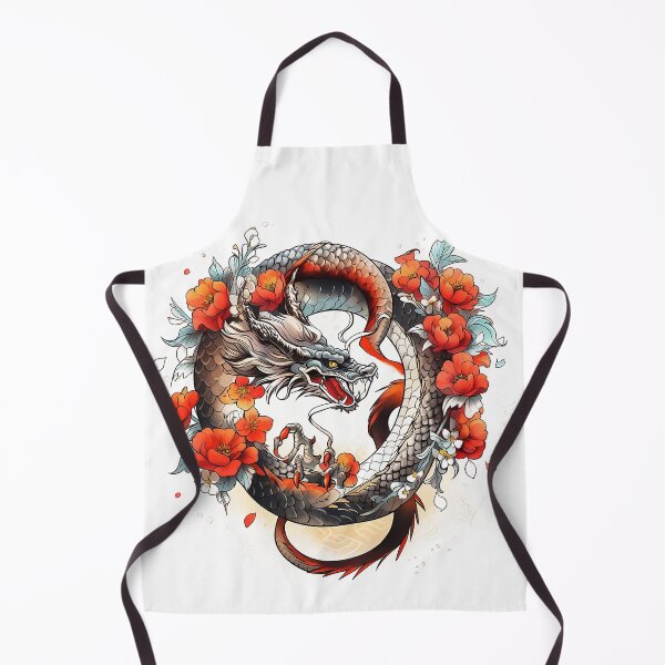 Item preview, Tattoo Style Dragon designed and sold by Lucy Goosy Art.