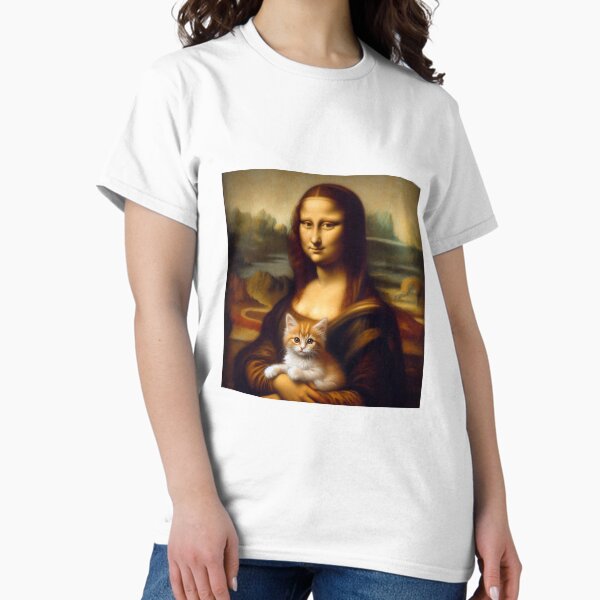 Artikel-Vorschau von Mona Lisa und orangefarbenes Kätzchen, designt und verkauft von WindInMay.