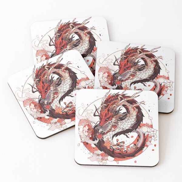 Item preview, Tattoo Style Dragon designed and sold by Lucy Goosy Art.
