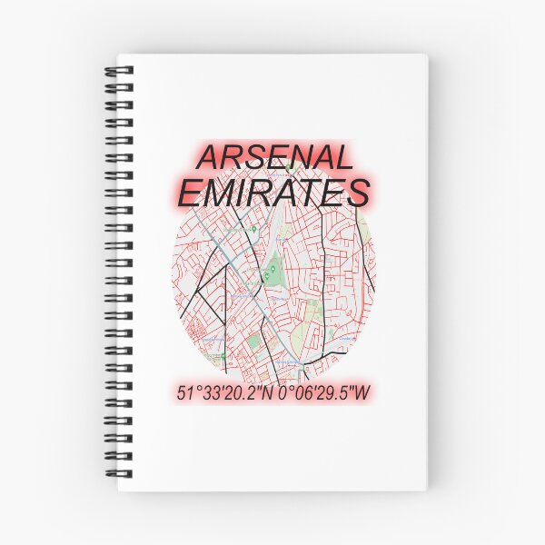 Item preview, emirates arsenal minimalistic map red designed and sold by Brian Nicholls.