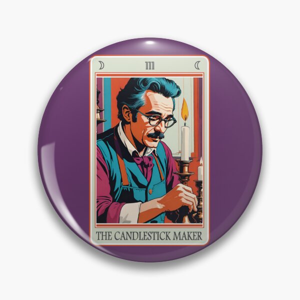 Item preview, Fun tarot card (#03): The Candlestick Maker [Create a set!] designed and sold by SolidEarthArt.