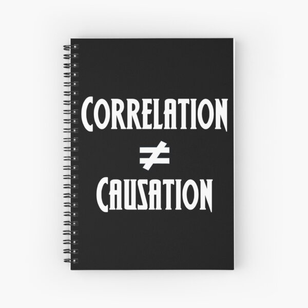 Correlation Does Not Equal Causation Spiral Notebook