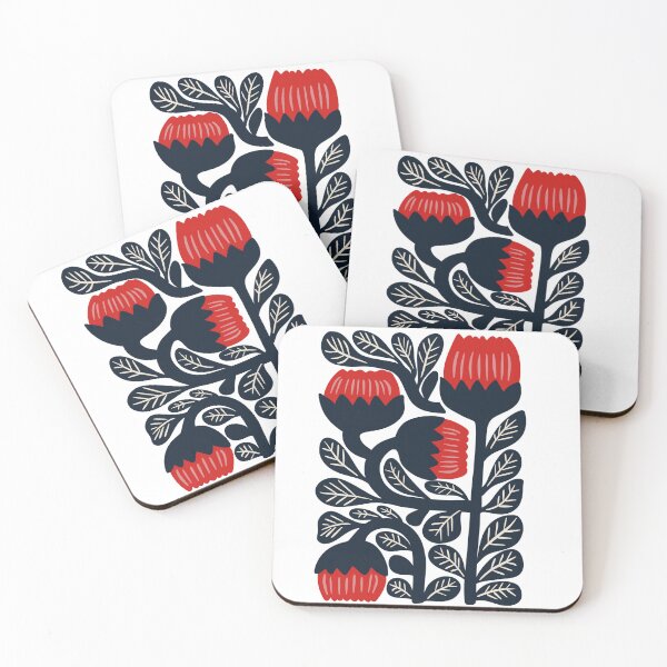 Item preview, Mid Century Style Florals designed and sold by DaniWDesigns.