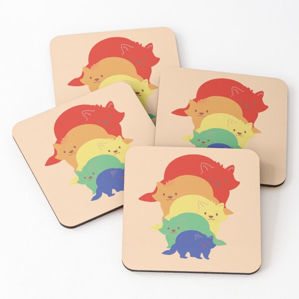 Item preview, Rainbow Raccoons designed and sold by Eolithic.