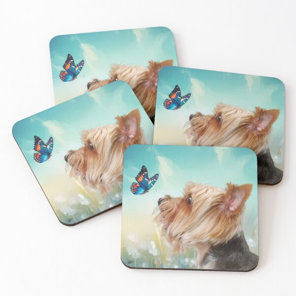 Item preview, Butterfly and Yorkshire Terrier 'So Beautiful' designed and sold by ArtandBeauty-UK.