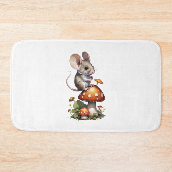 Item preview, A little mouse sits on a mushroom designed and sold by MadinaFatt.