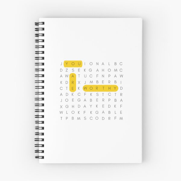 Item preview, You Are Worthy | Crossword Puzzle  designed and sold by wallflowershop.