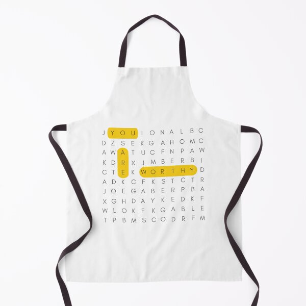 Item preview, You Are Worthy | Crossword Puzzle designed and sold by wallflowershop.