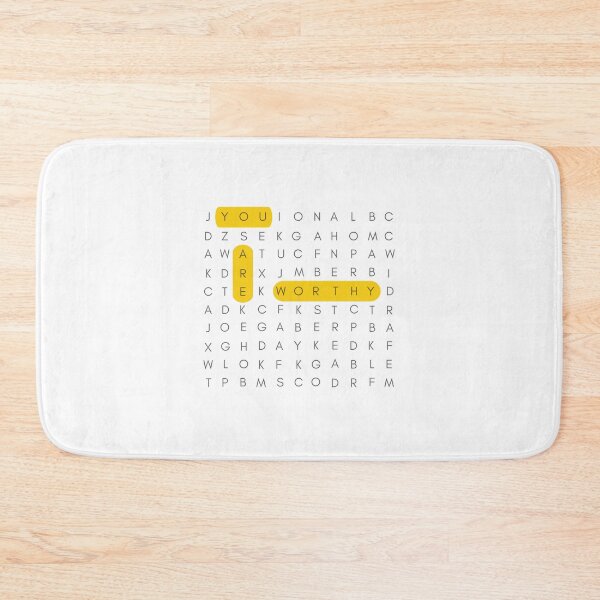 Item preview, You Are Worthy | Crossword Puzzle  designed and sold by wallflowershop.