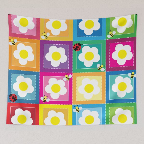 Item preview, Patchwork flower pattern  designed and sold by smalladventures.