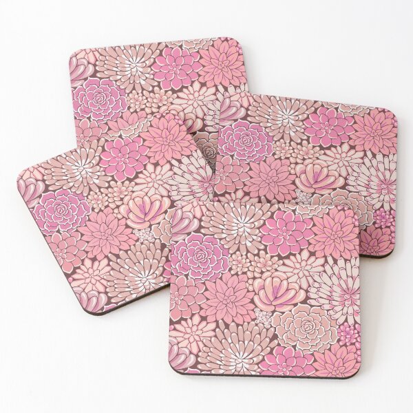 Item preview, Succulent Flower Bed Botanical - Dusty Pinks designed and sold by TigaTiga.