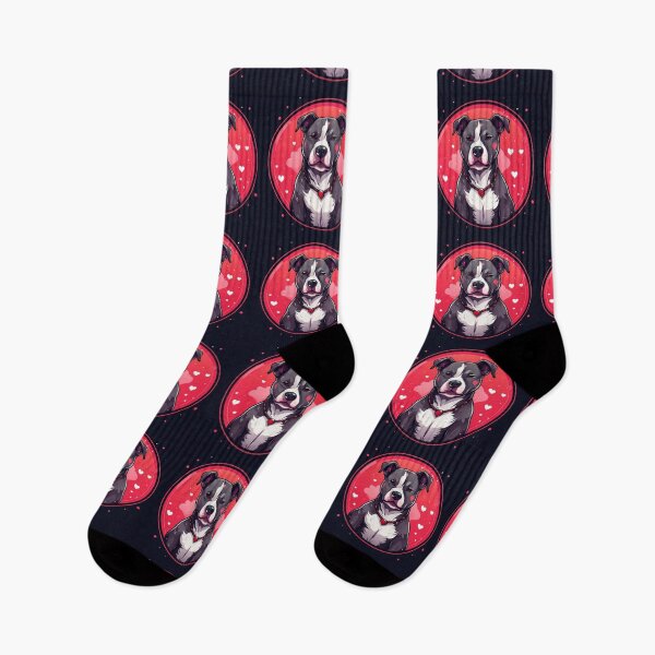 Item preview, Pitbull with hearts Design designed and sold by Planetporridge.