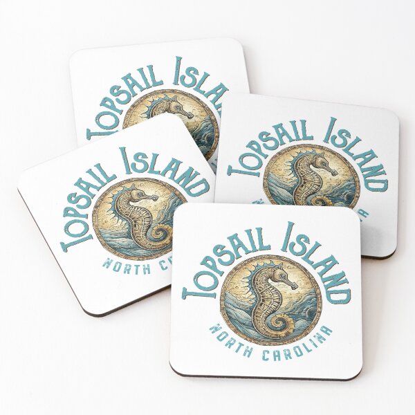 Item preview, Topsail Island North Carolina Vintage Seahorsel Design designed and sold by Futurebeachbum.