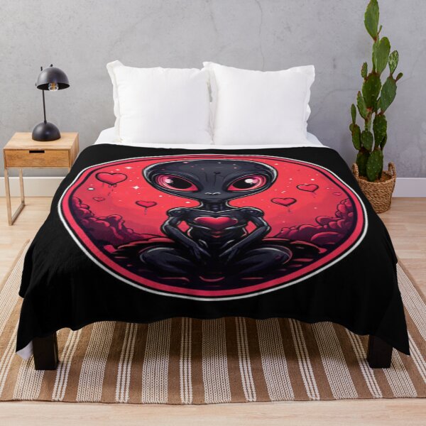 Item preview, Alien with hearts Design designed and sold by Planetporridge.