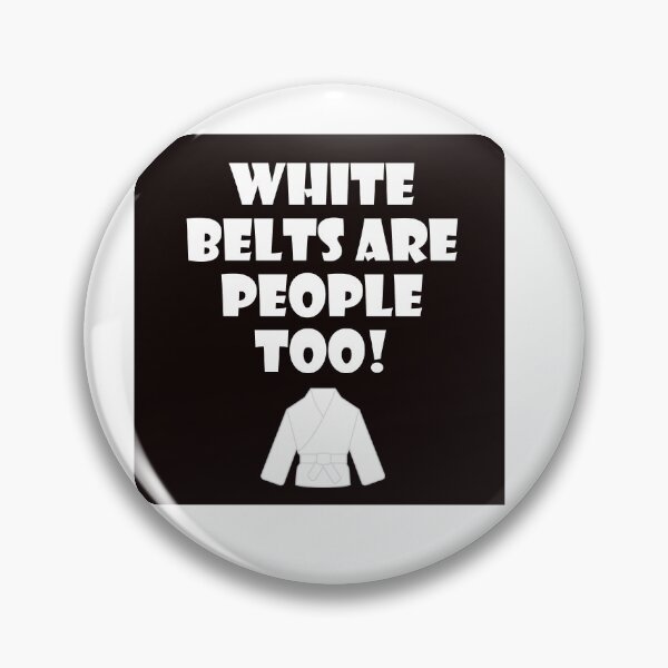 Item preview, WHITE BELTS designed and sold by AmazingBackDrop.