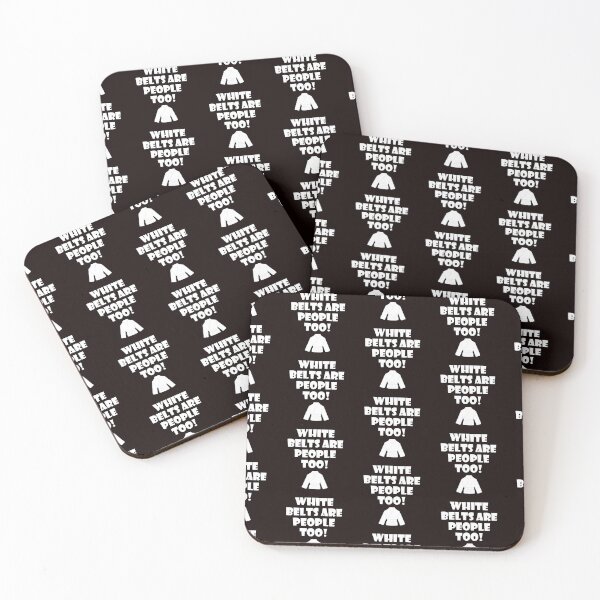 Item preview, WHITE BELTS designed and sold by AmazingBackDrop.
