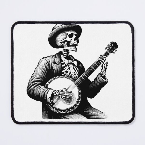 Item preview, Skeleton Playing Banjo Funny Bluegrass designed and sold by TKsTees.