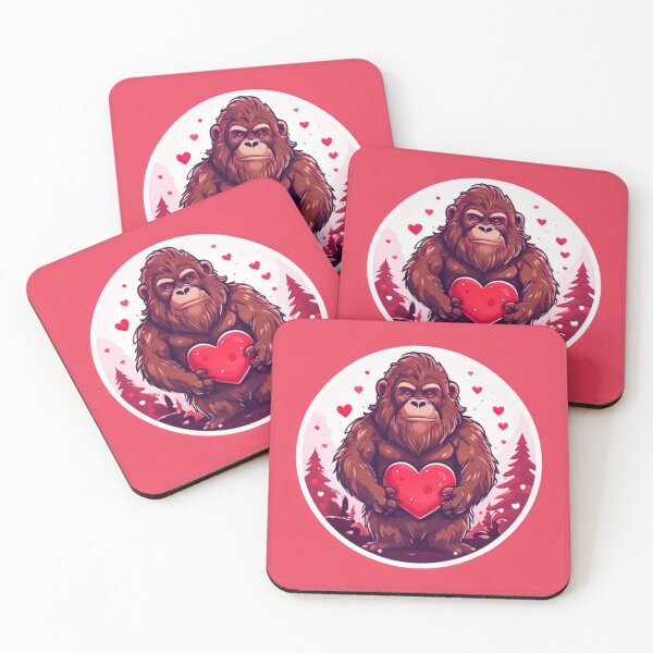 Item preview, Bigfoot With Hearts designed and sold by Planetporridge.