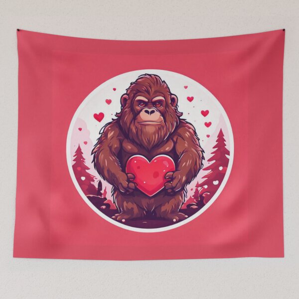 Item preview, Bigfoot With Hearts designed and sold by Planetporridge.