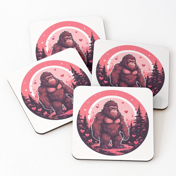 Item preview, Bigfoot With Hearts Art designed and sold by Planetporridge.