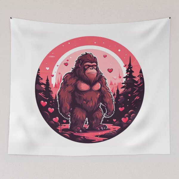 Item preview, Bigfoot With Hearts Art designed and sold by Planetporridge.