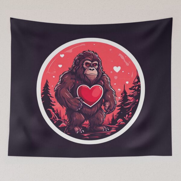 Item preview, Bigfoot With Hearts Design designed and sold by Planetporridge.